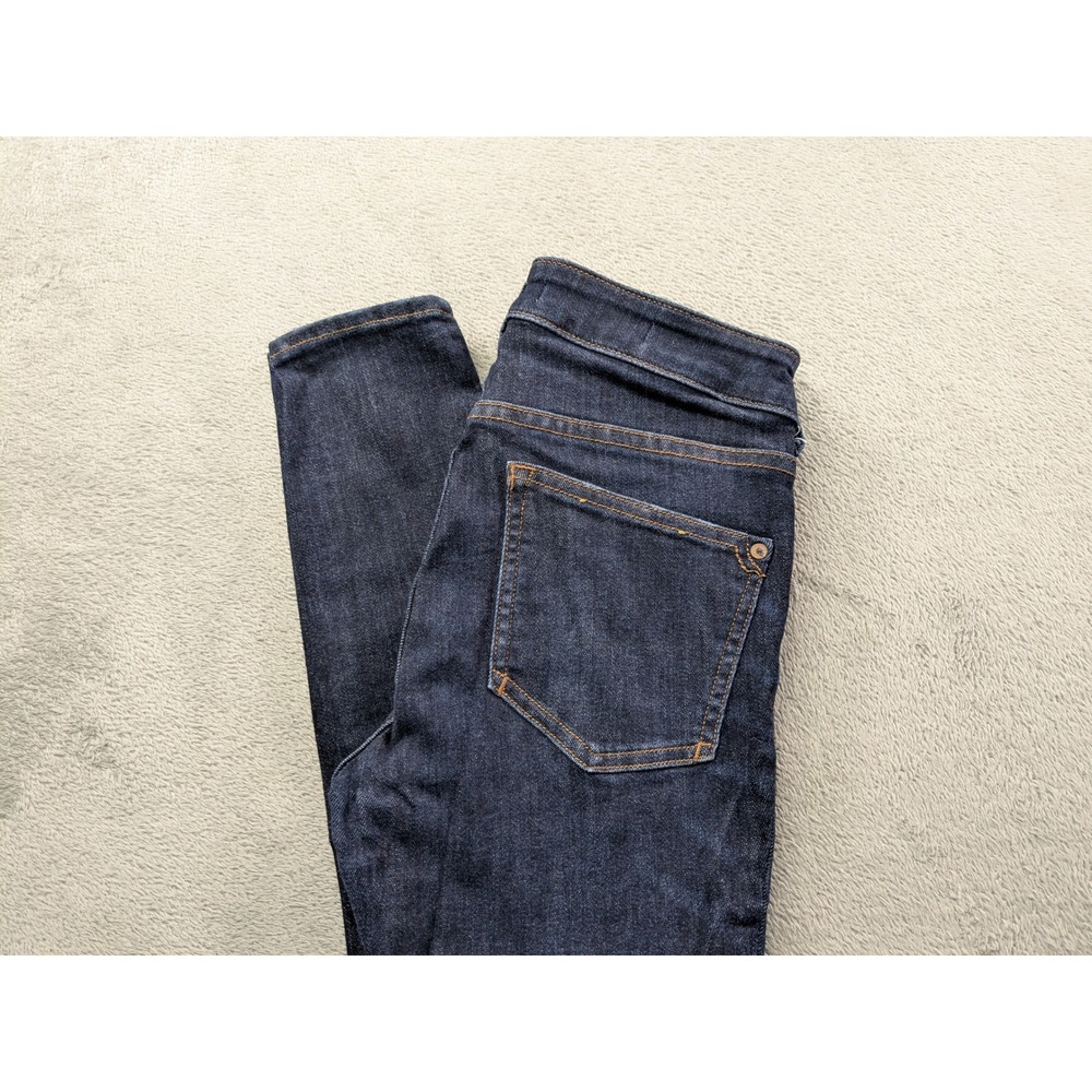 Pilcro Anthropologie High Rise Denim Legging Jeans Dark Wash Sz 27 Skinny Indigo